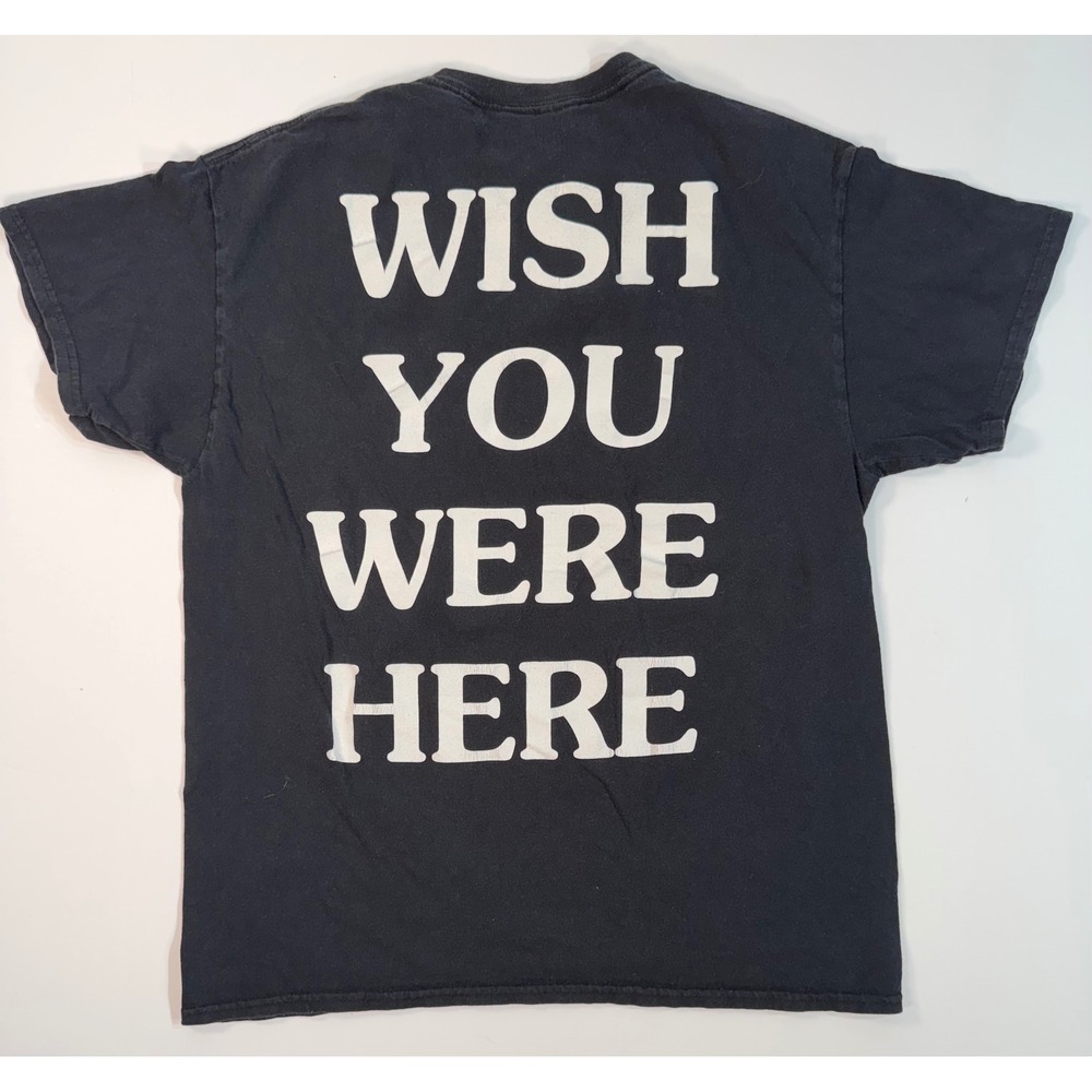 Travis Scott Astroworld Wish You Were Here Tour T-Shirt Black Mens Large